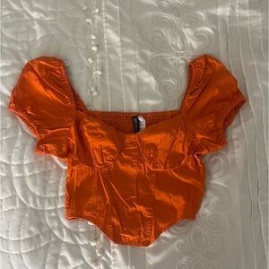 Orange Crop Top